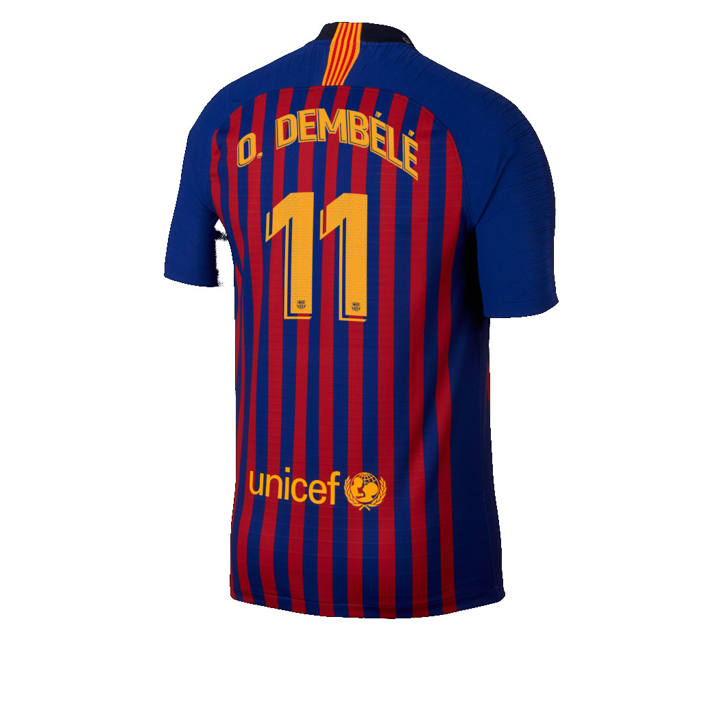 FC Barcelone domicile maillot Ousmane Dembélé  MaillotsFootball.com